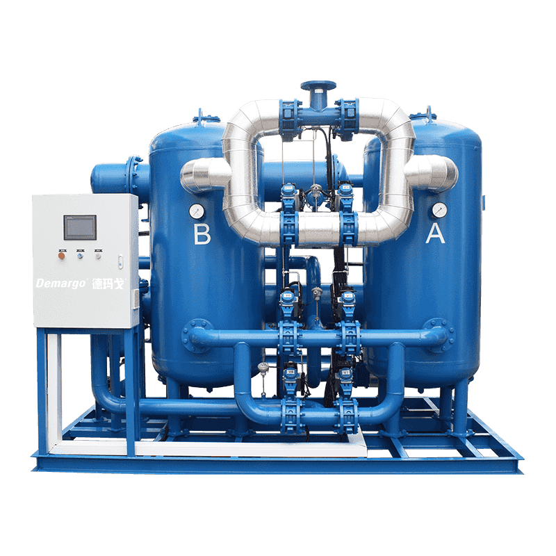 Compressão calor zero de consumo de gás secador de adsorção